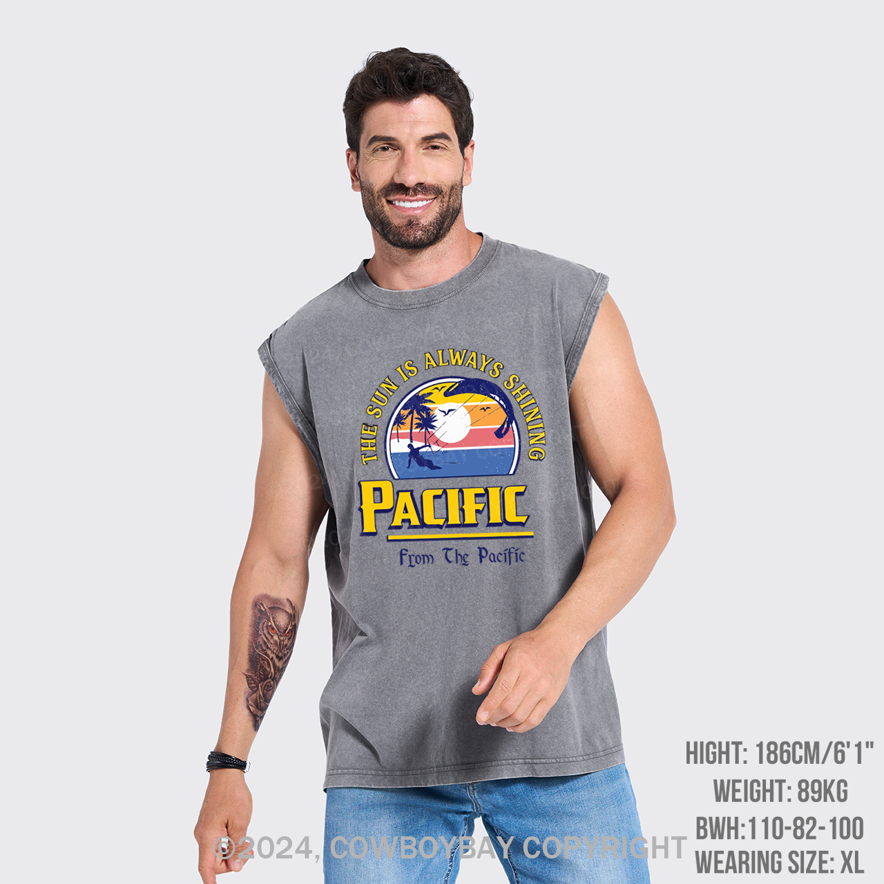 Pac��fic Beer Washed Tanks