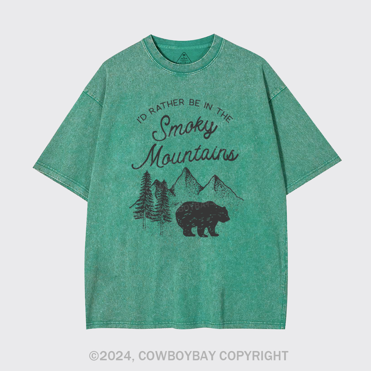 I'd Rather Be In The Great Smoky Mountains Garment-dye Tees