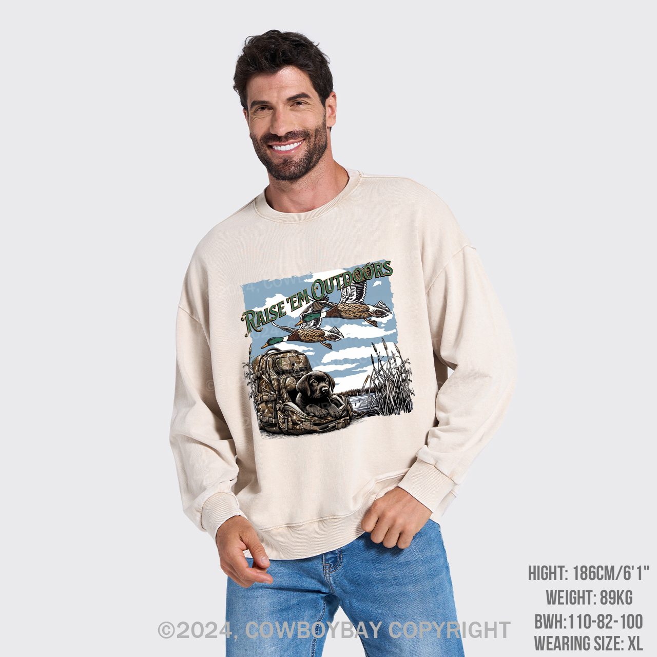 Duck Hunting Washed Sweatshirts