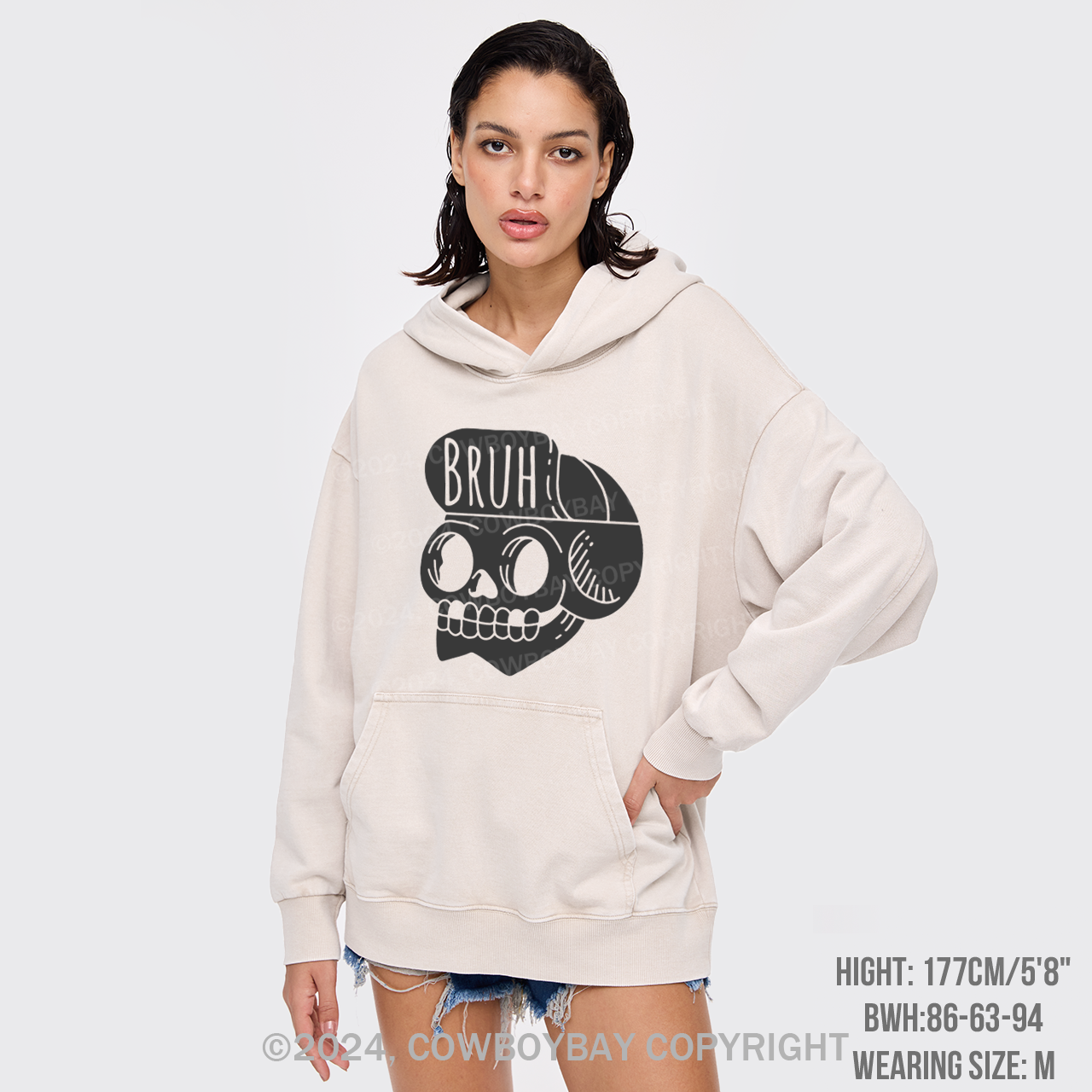 Bruh Garment-Dye Hoodies