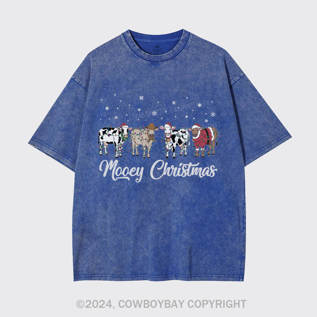 Christmas Cow Garment-dye Tees