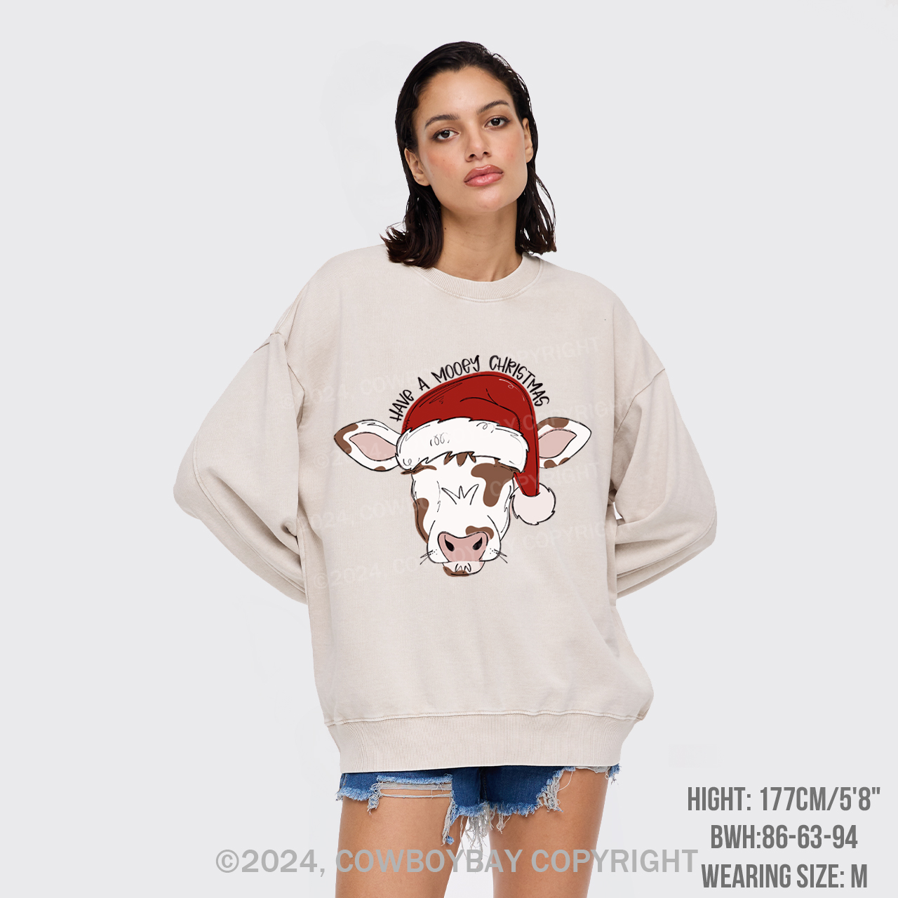 Mooey Christmas Boy Washed Sweatshirts