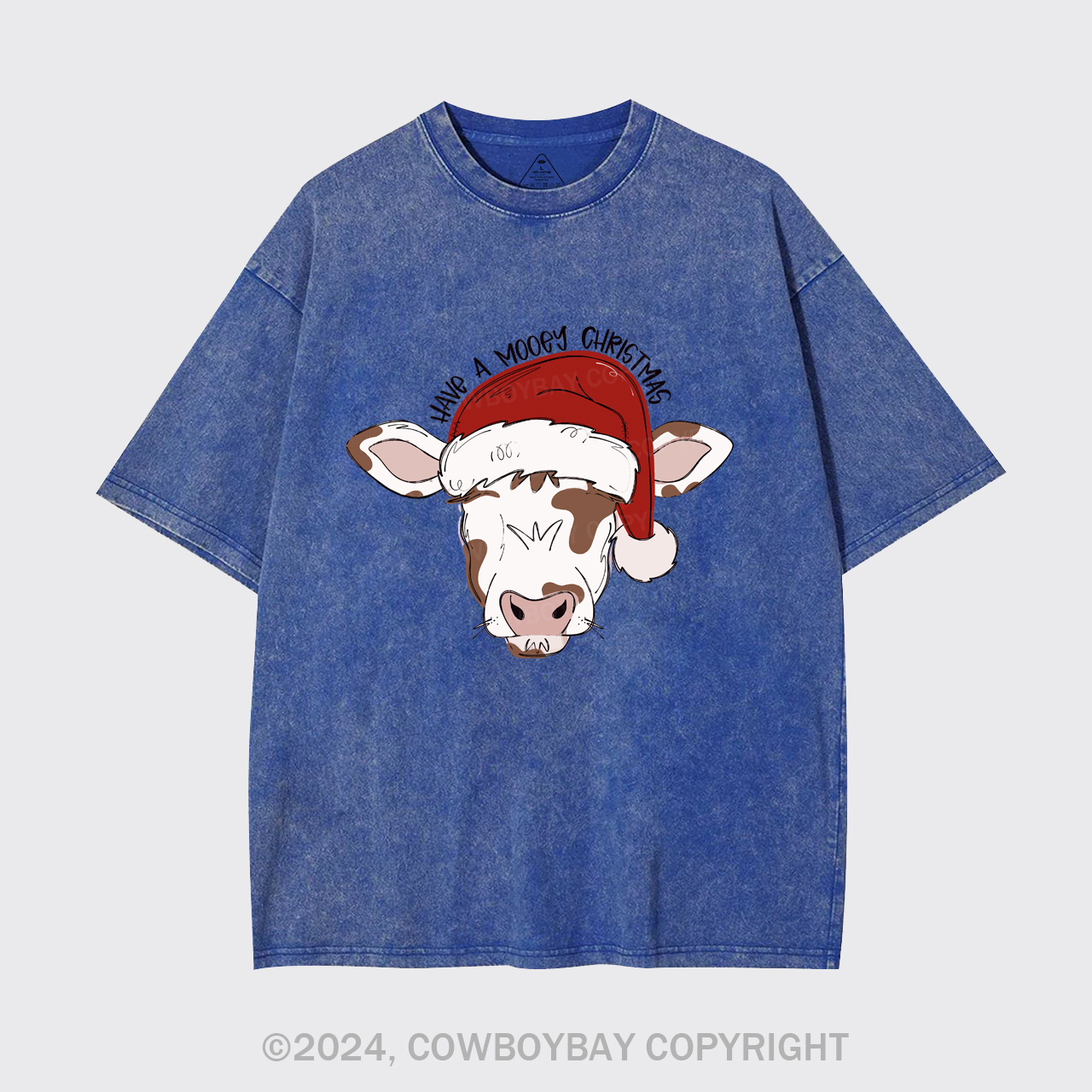 Mooey Christmas Boy Garment-dye Tees