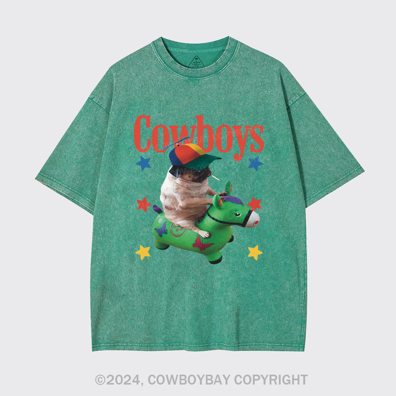 Puppy Imitation Garment-dye Tees