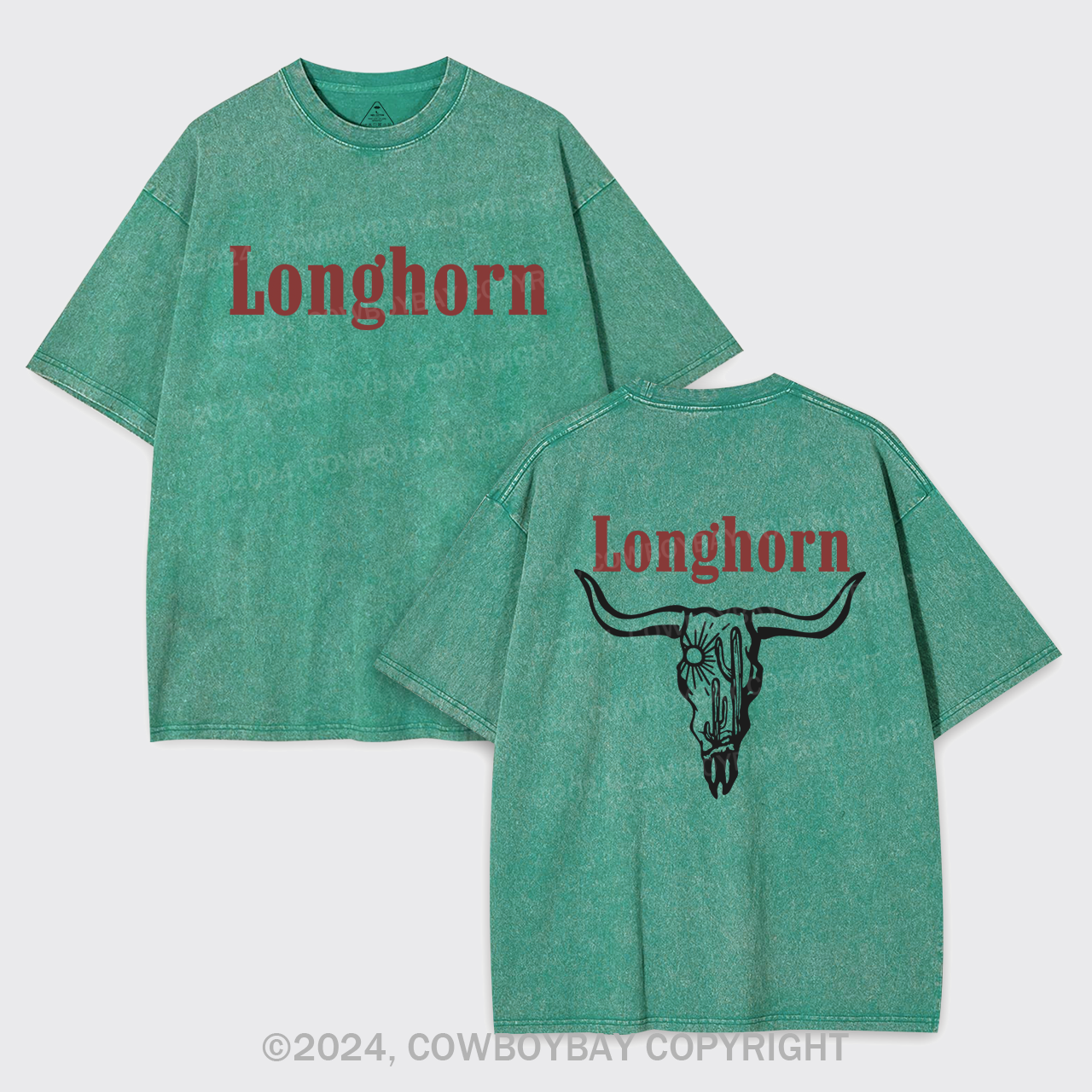 Longhorns And Cowboy Killers Garment-dye Tees