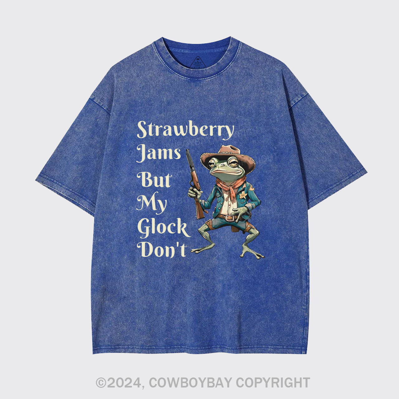 Strawberry Jams But My Glock Don't Garment-dye Tees