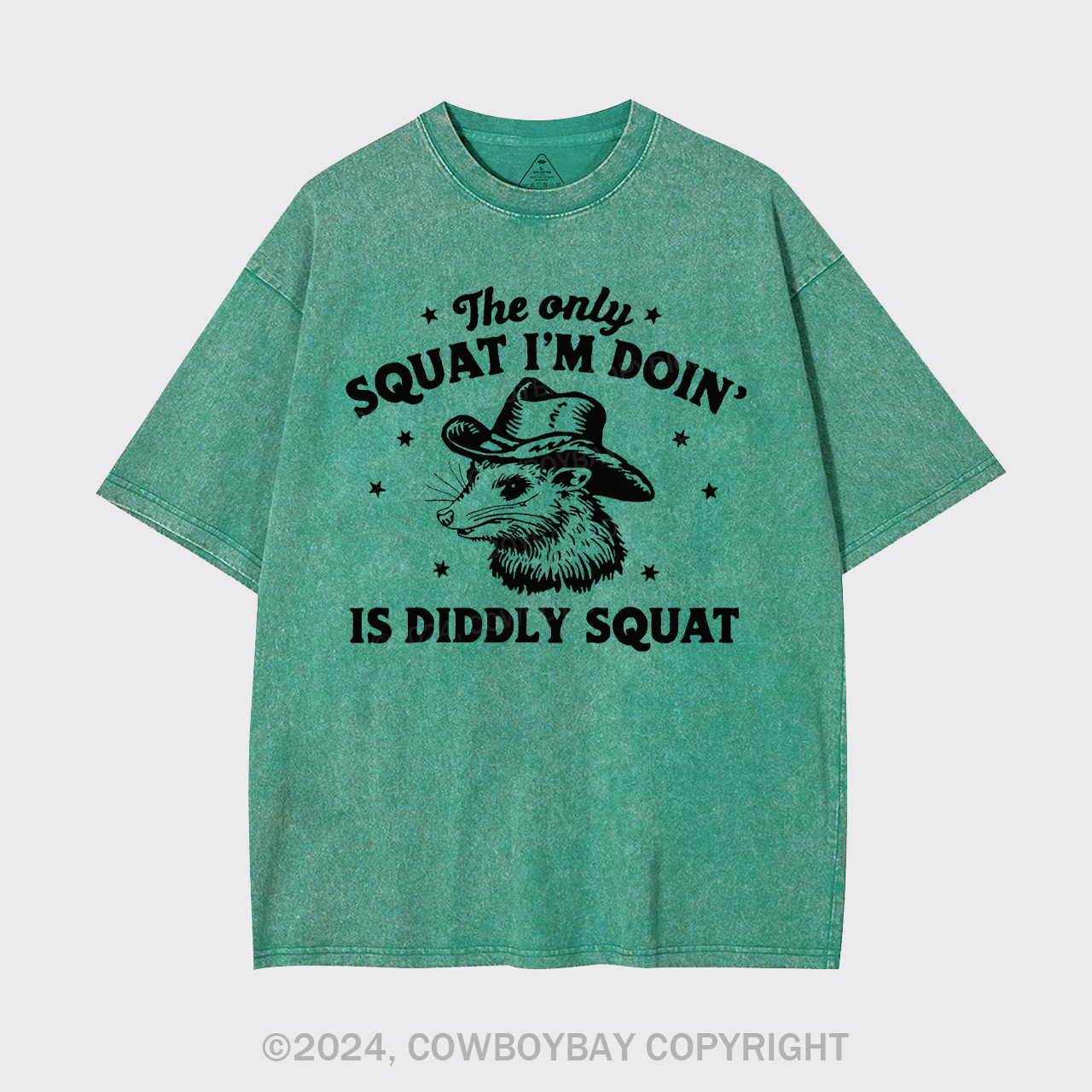 The Only Squat I'm Doing Is Diddly Squat Garment-dye Tees
