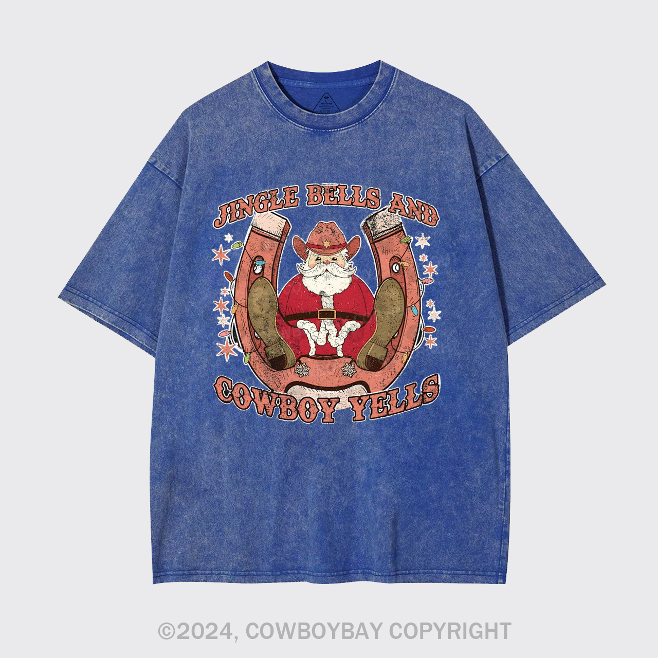 Jingle Bells And Cowboy Yells Garment-dye Tees