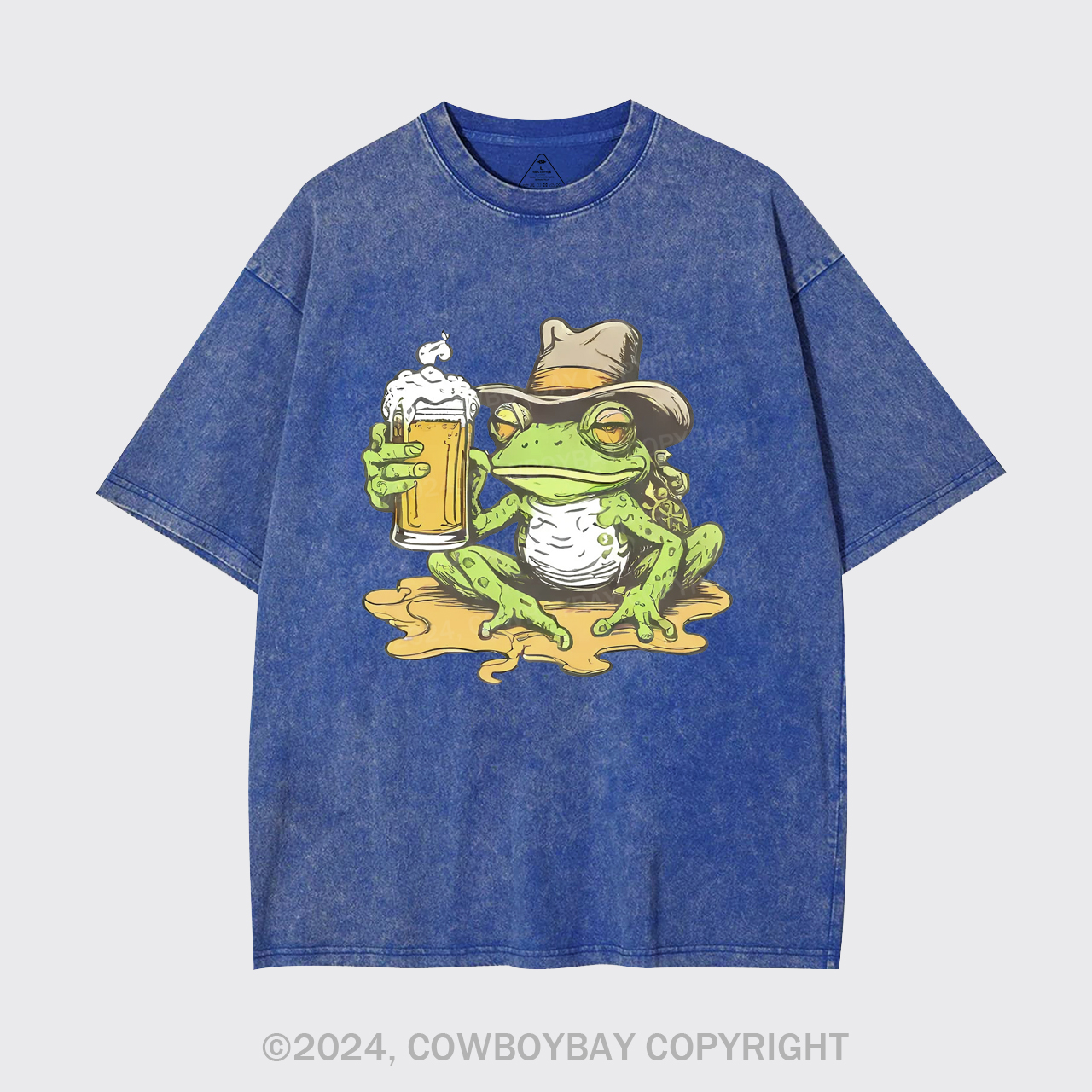 Frog And Beer Garment-dye Tees