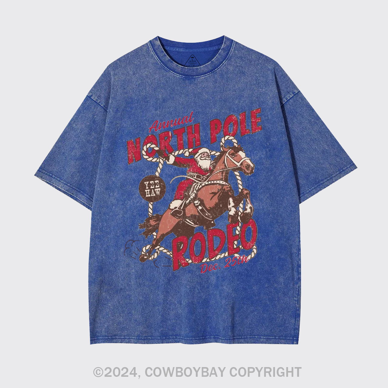 North Pole Rodeo Crewneck Garment-dye Tees