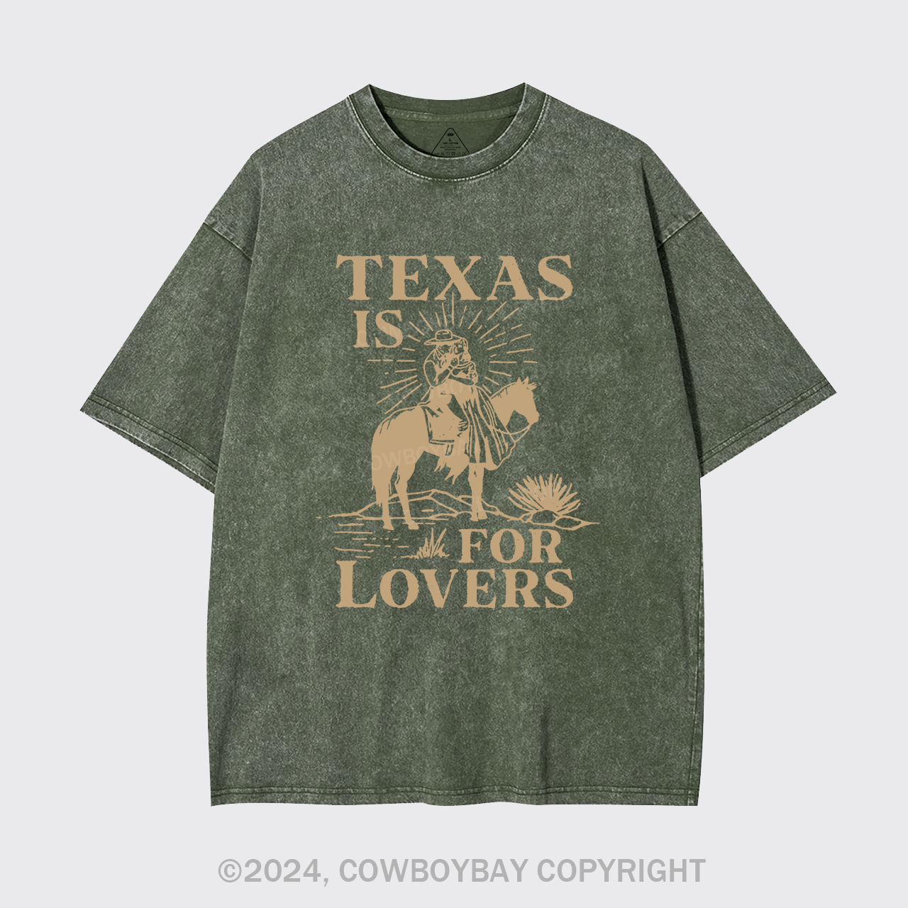 Texas Is For Lovers Giclée Fine Art Garment-dye Tees