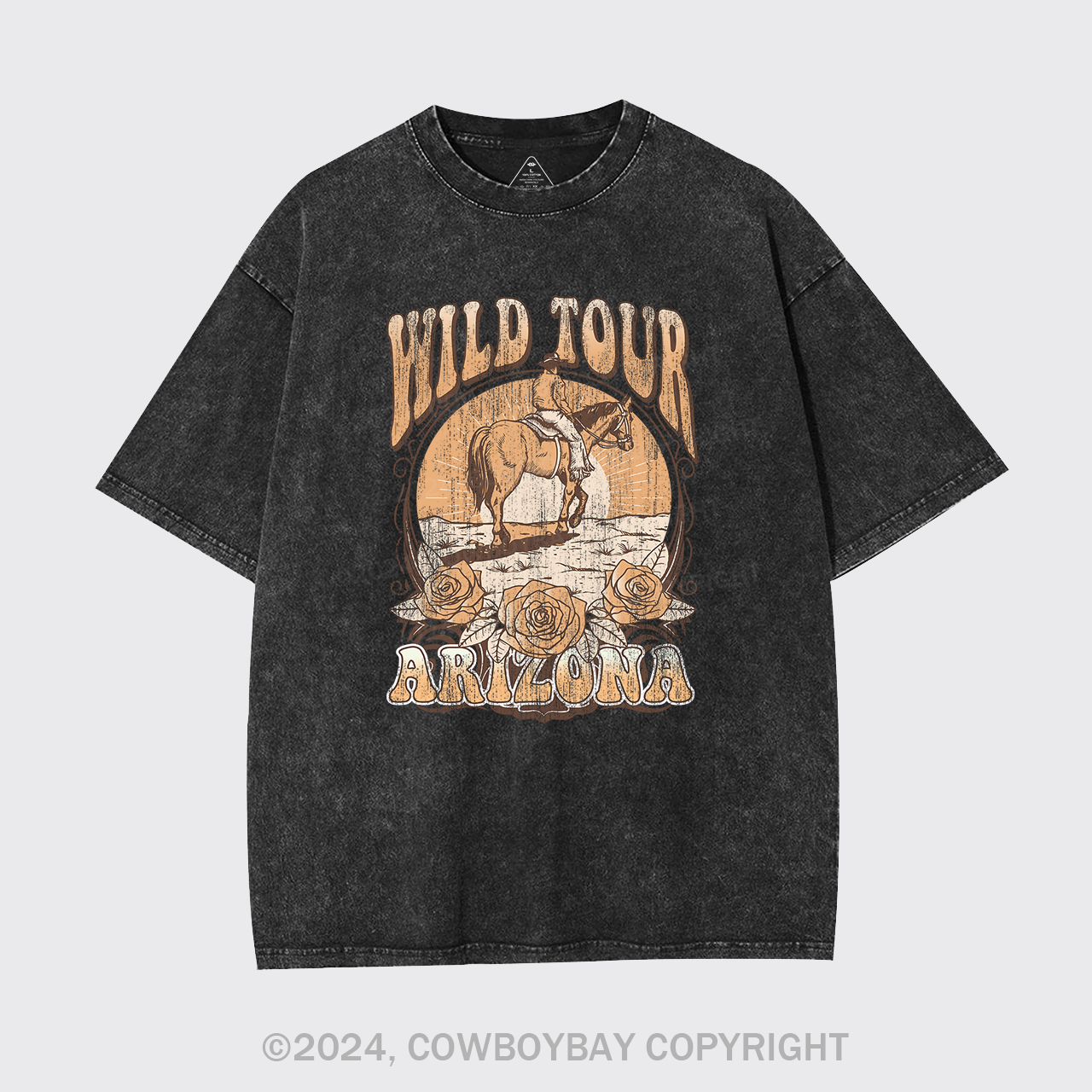 Wild Tour Arizona Cowboy Garment-dye Tees