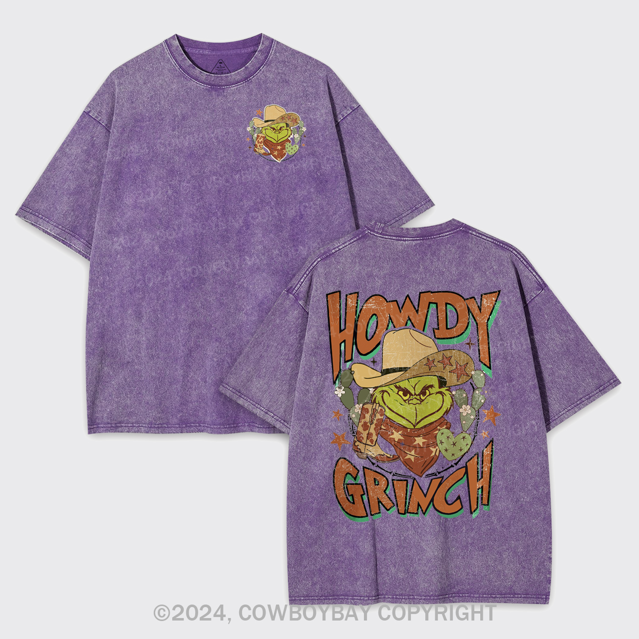 Funny Western Christmas Garment-dye Tees