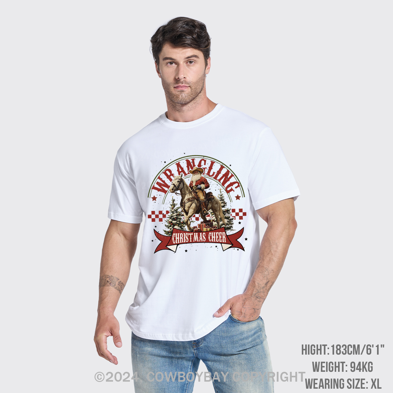 Wrangling Christmas Cheer T-Shirts