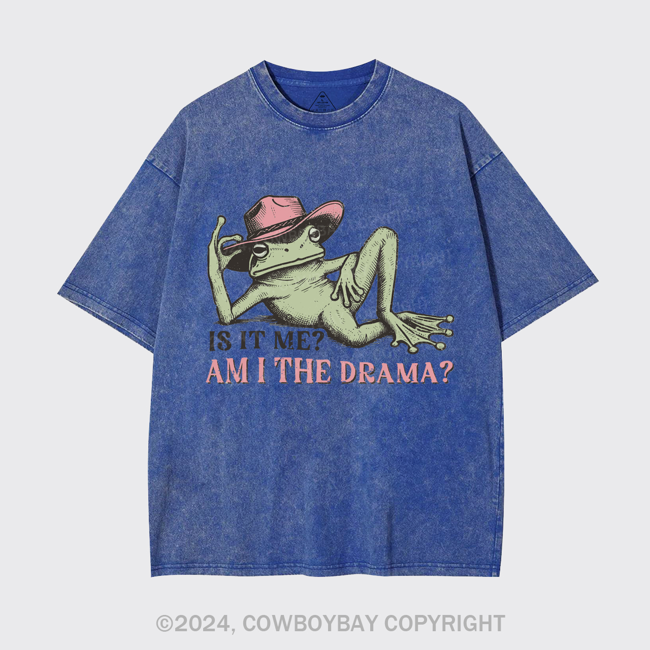 Funny Frog "Am I The Drama?" Garment-dye Tees