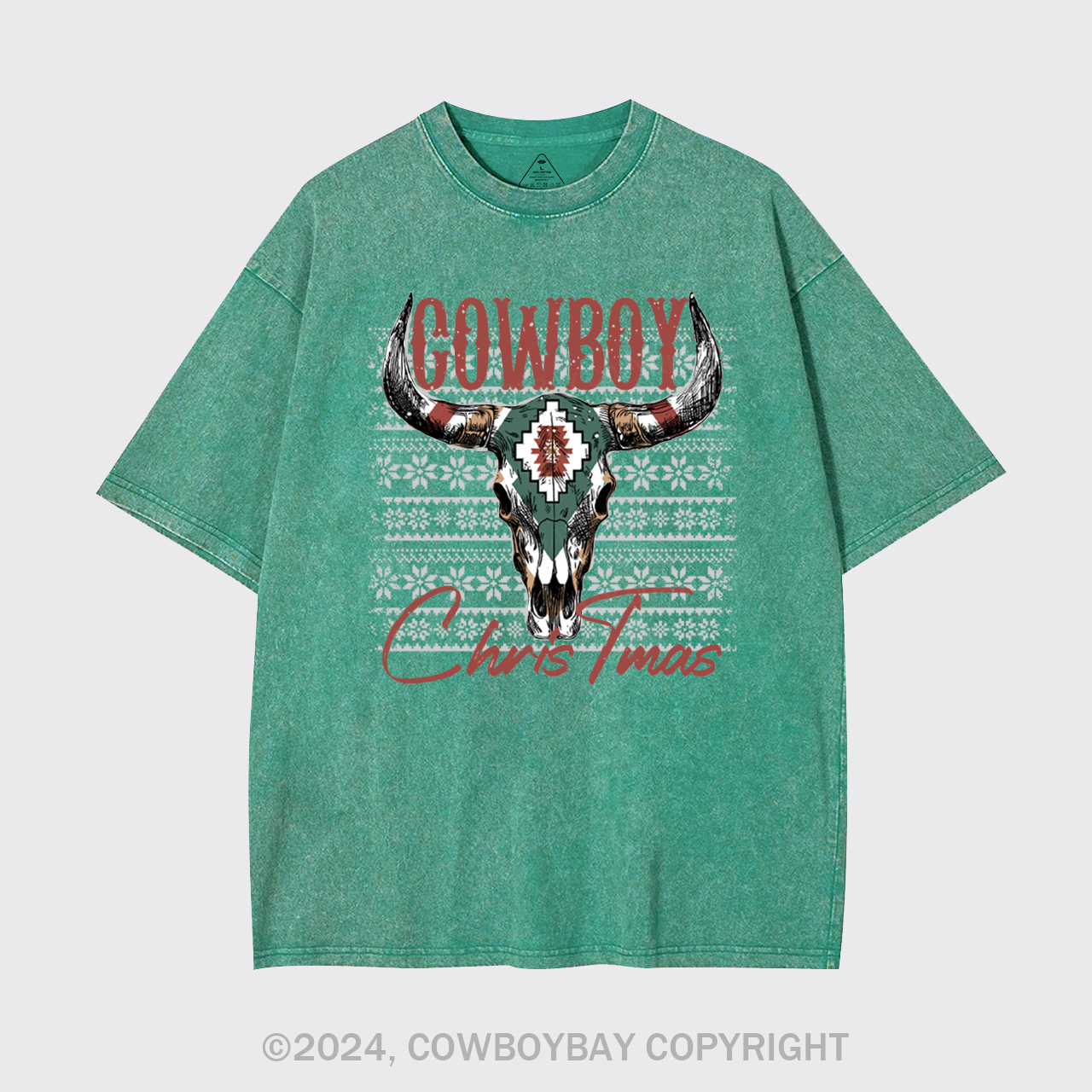 Cowboy Christmas Garment-dye Tees