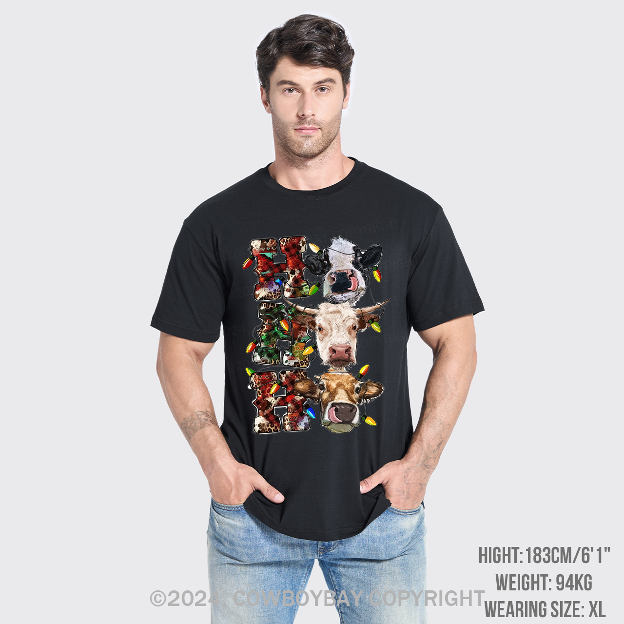 Ho Ho Ho Cows T-Shirts