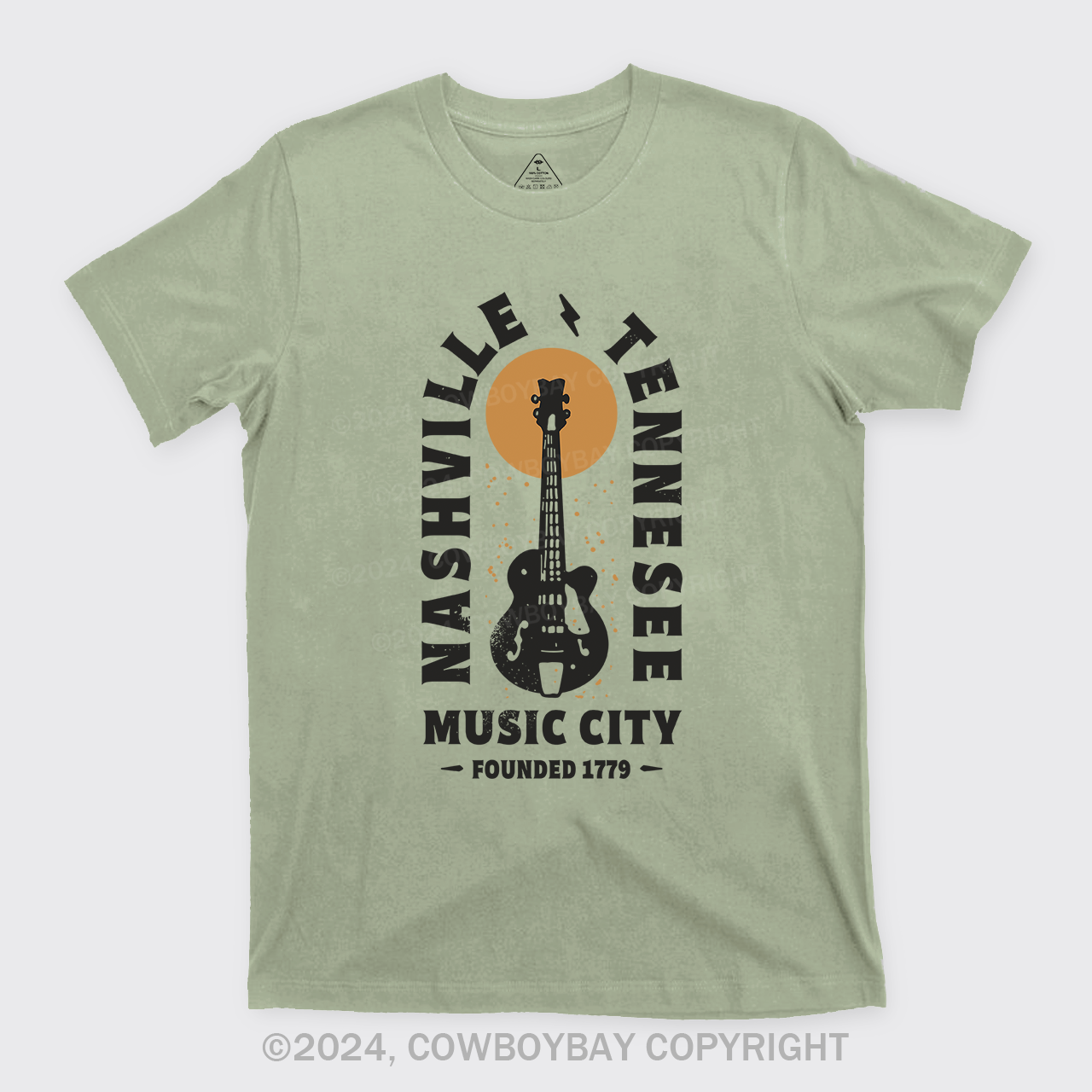 Nashville Tennessee Music City Guitar T-Shirts
