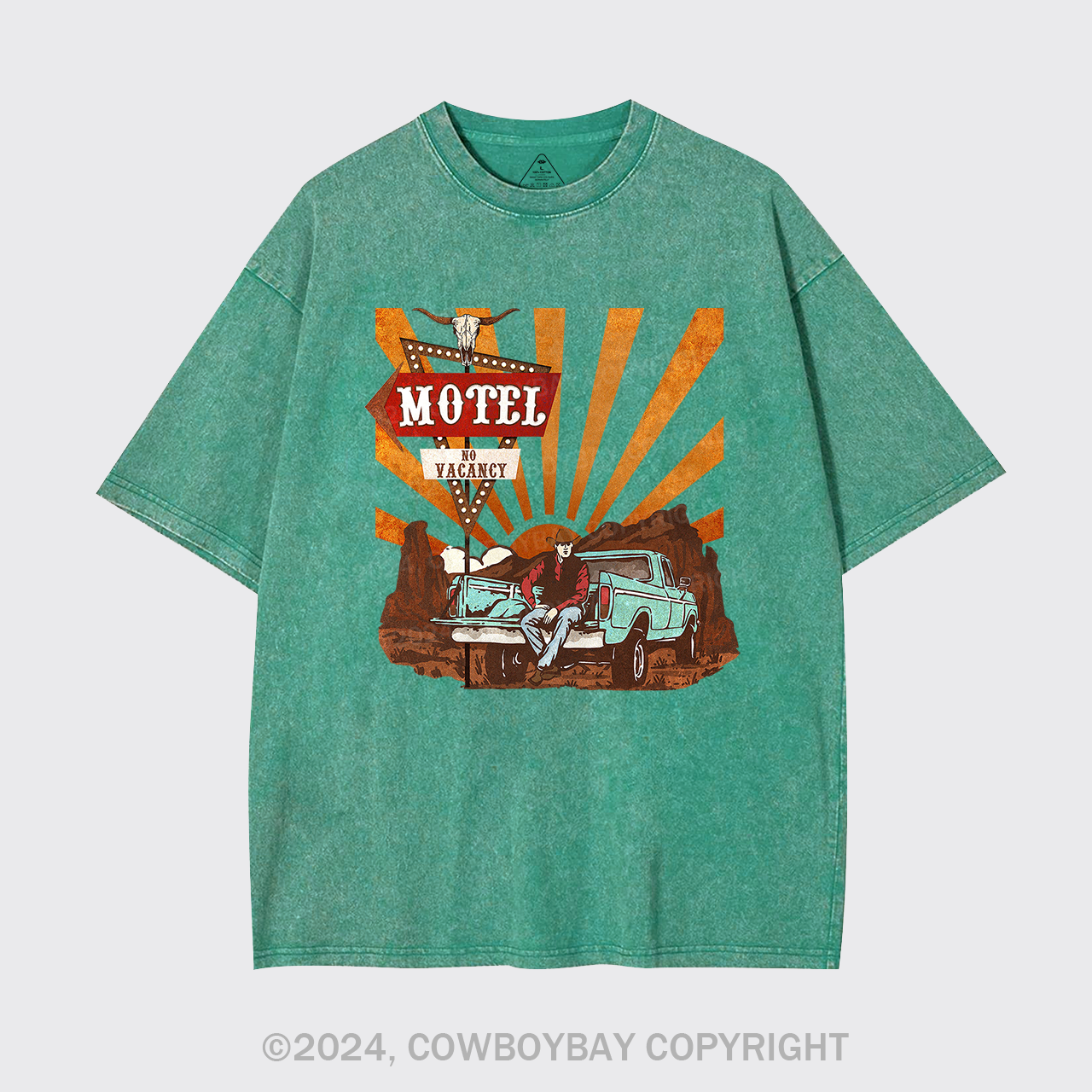 Cowboy Motel Desert Truck Garment-dye Tees