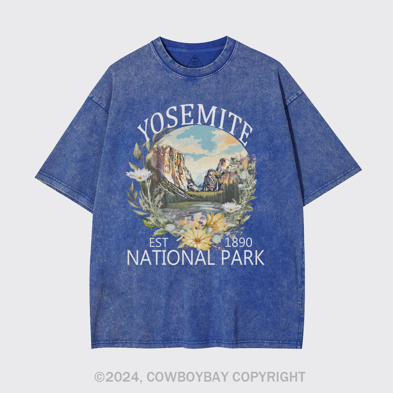 Cute Floral National Park Garment-dye Tees