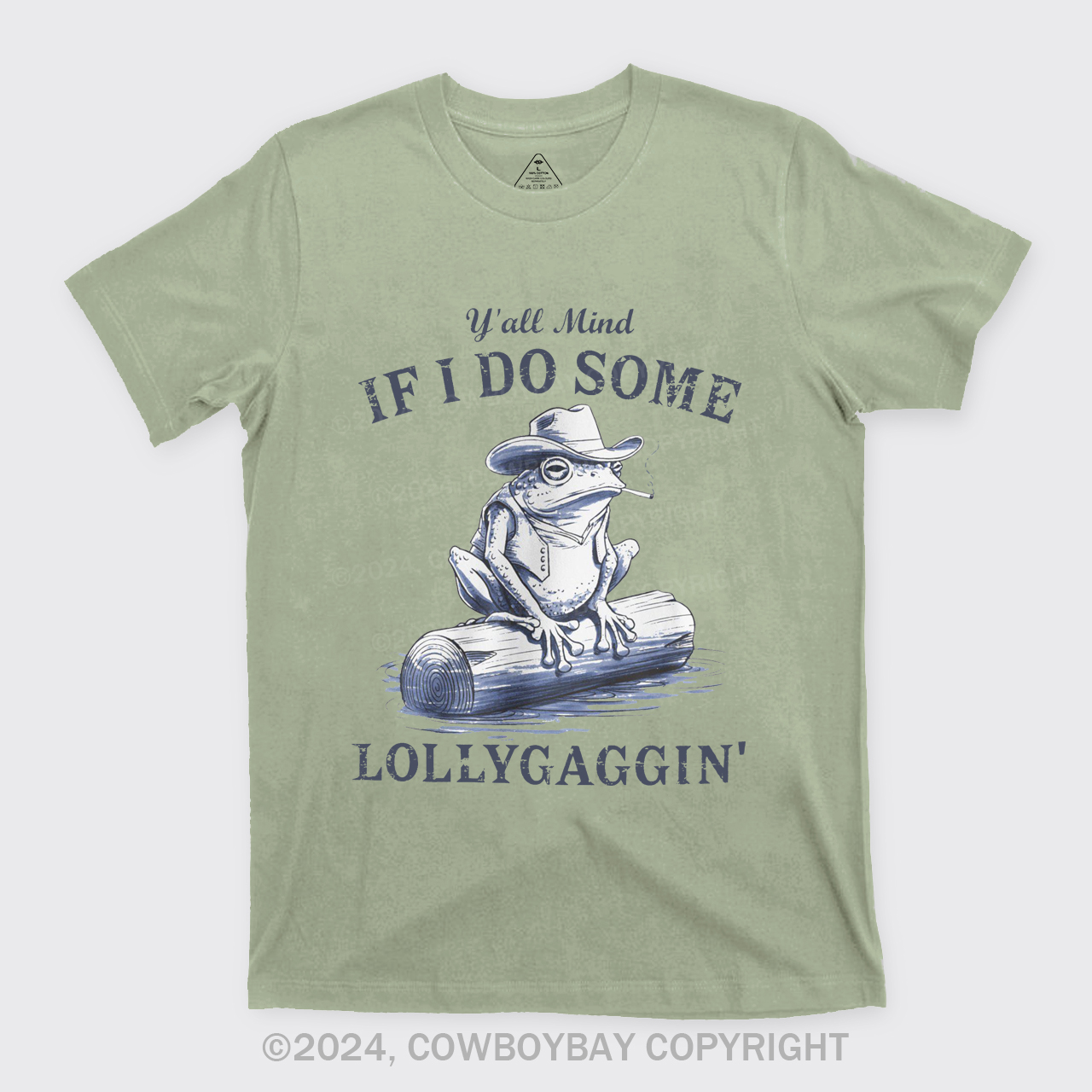 Vintage Cowboy Frog-Y'all Mind If I Do Some Lollygaggin T-Shirts