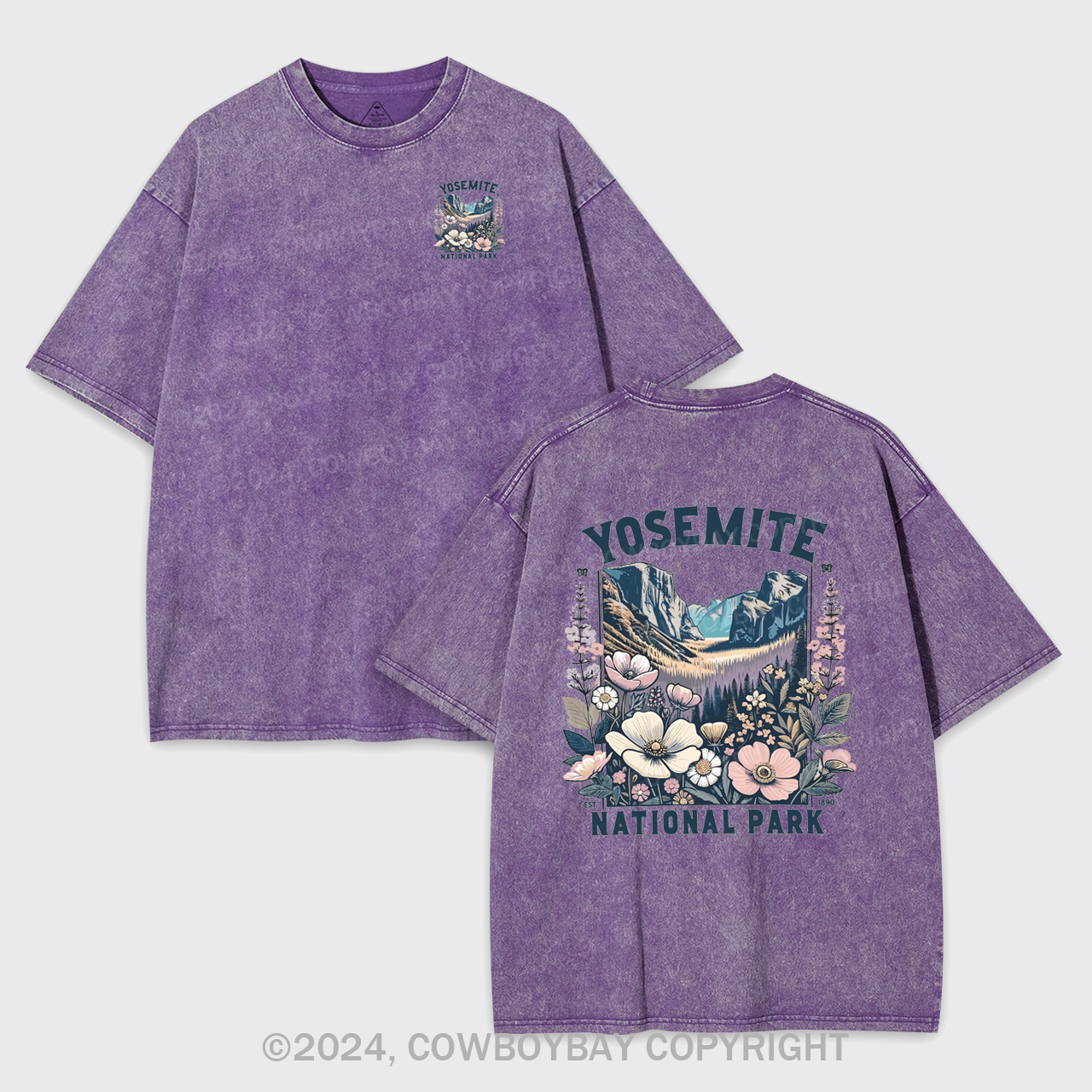 Yosemite National Park Wildflower Garment-dye Tees