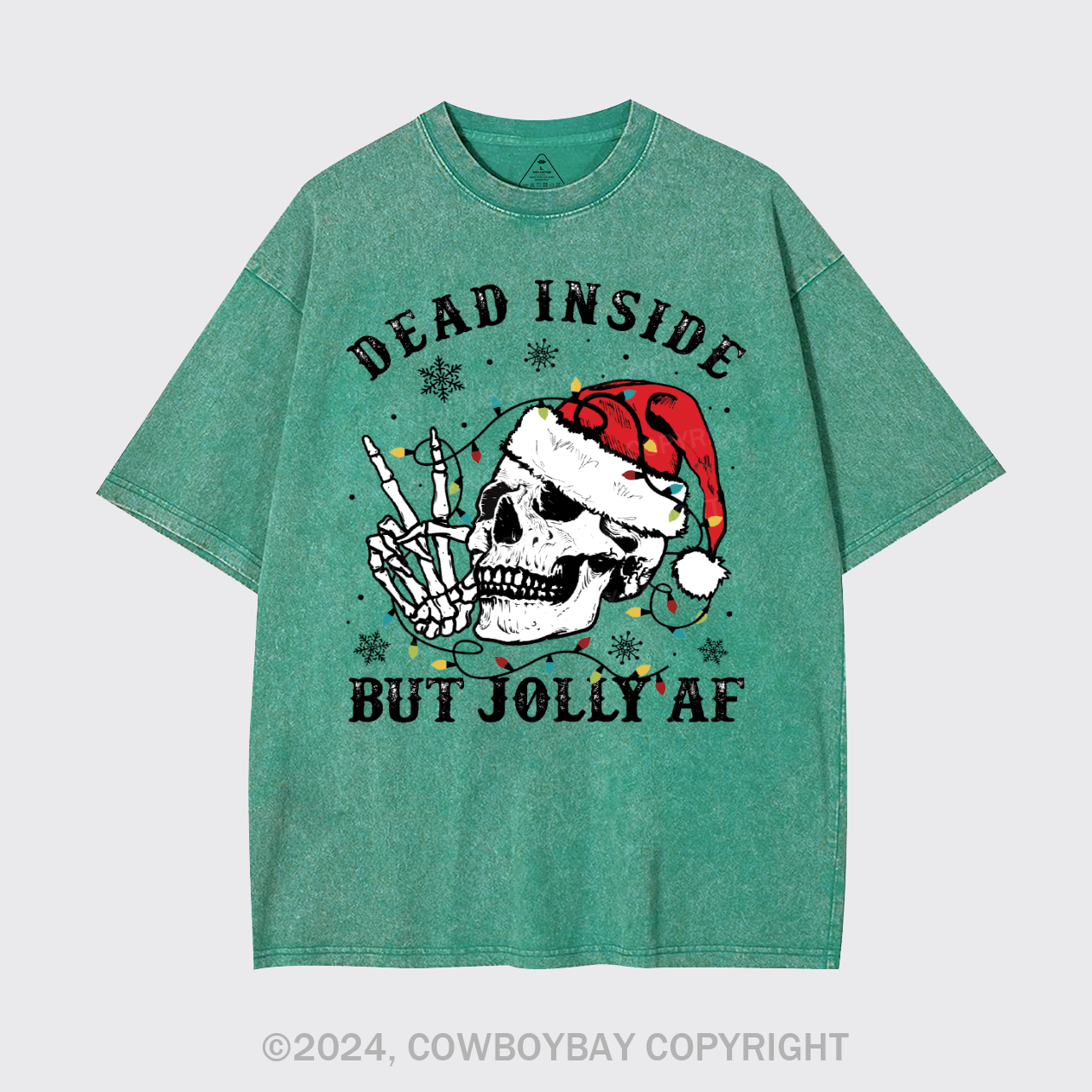 Skeleton Christmas Garment-dye Tees