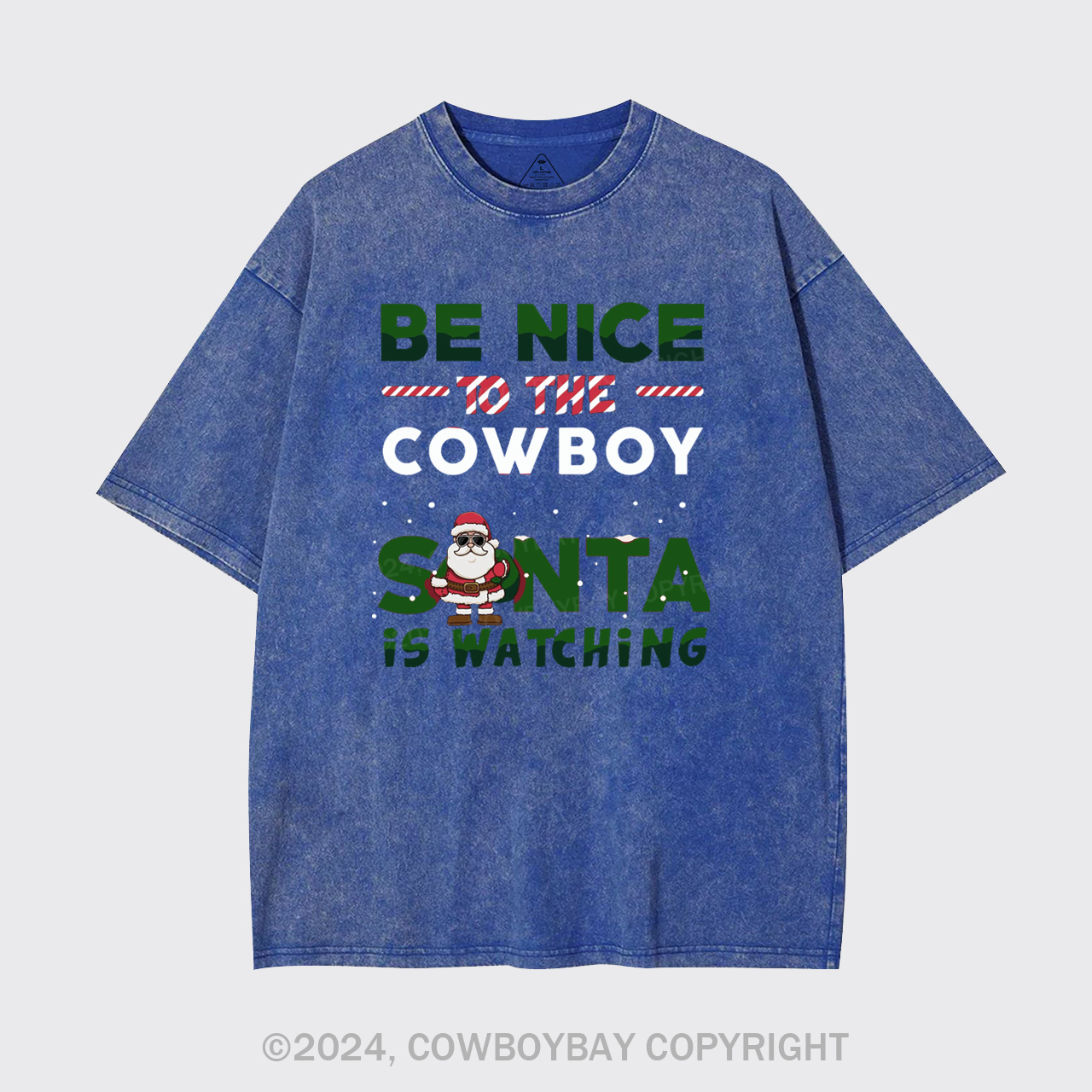 Funny Cowboy Christmas Garment-dye Tees