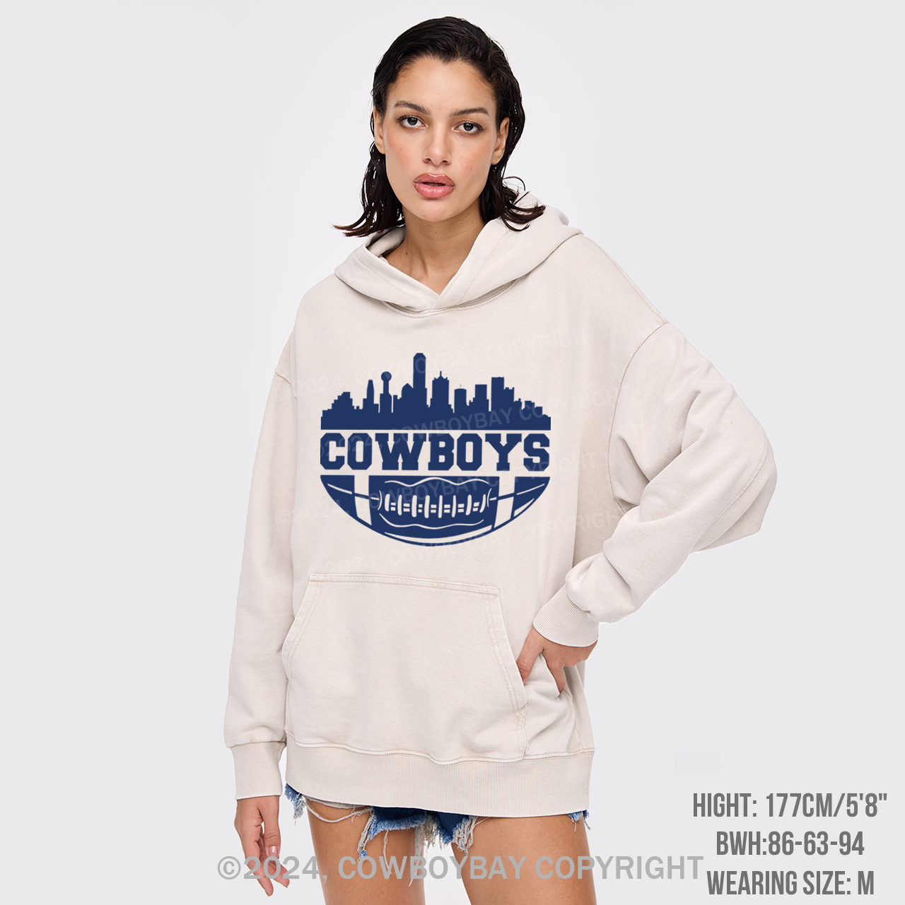 Cowboy City Garment-Dye Hoodies