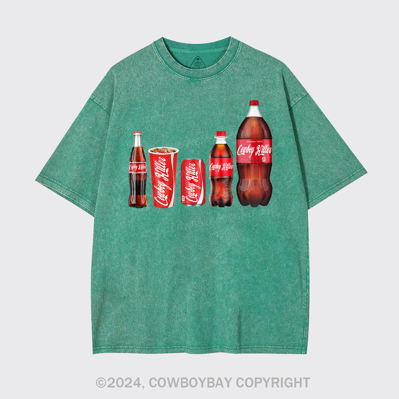 Funny Cowboy Killer Garment-dye Tees