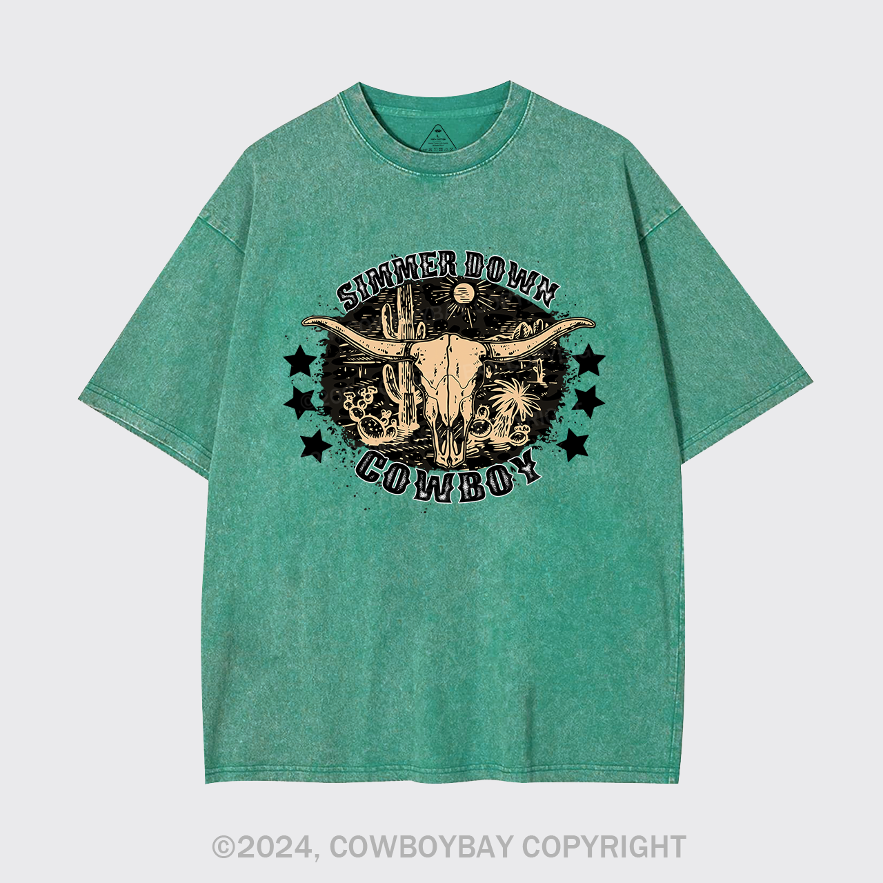 Simmer Down Cowboy Garment-dye Tees