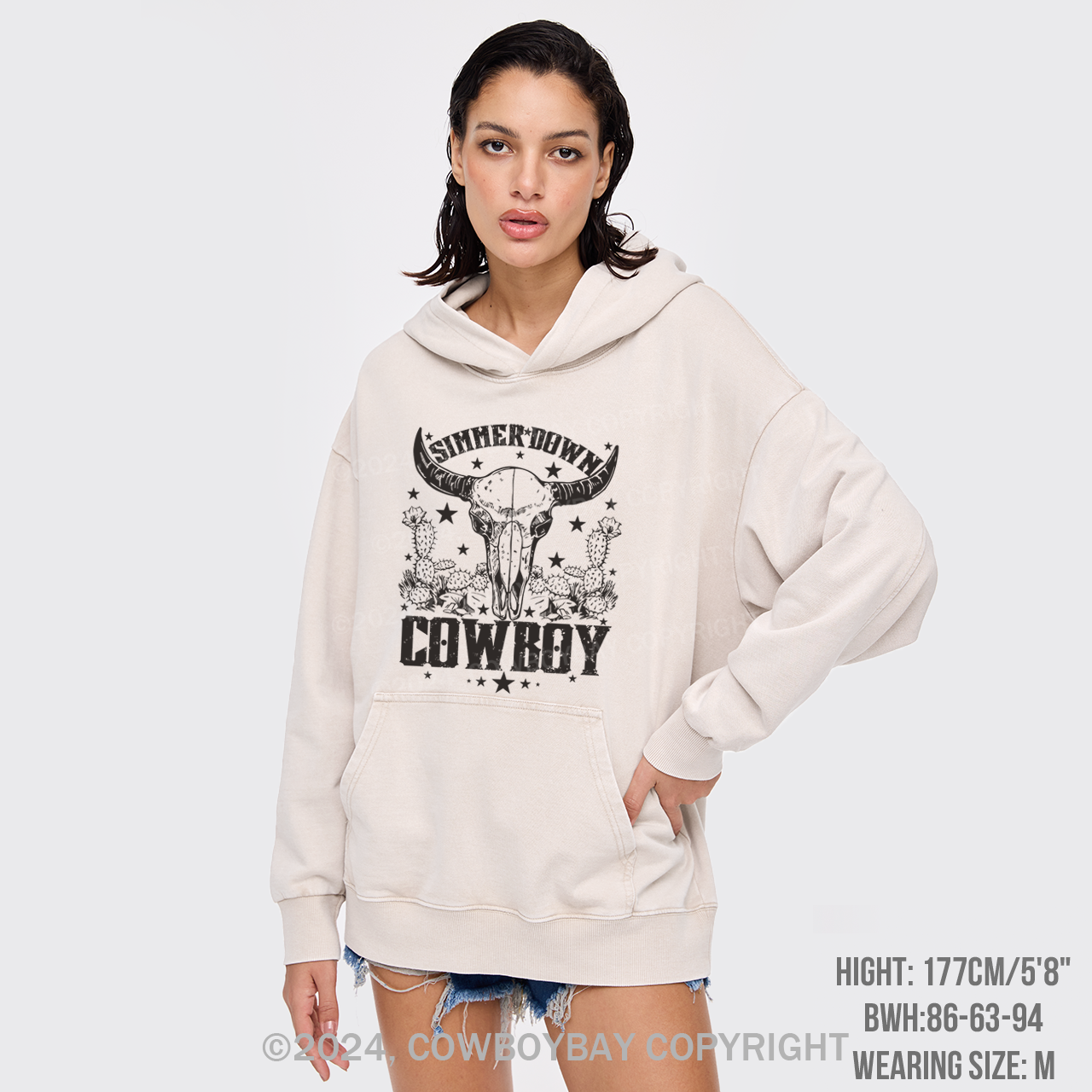 Simmer Down Cowboy Garment-Dye Hoodies