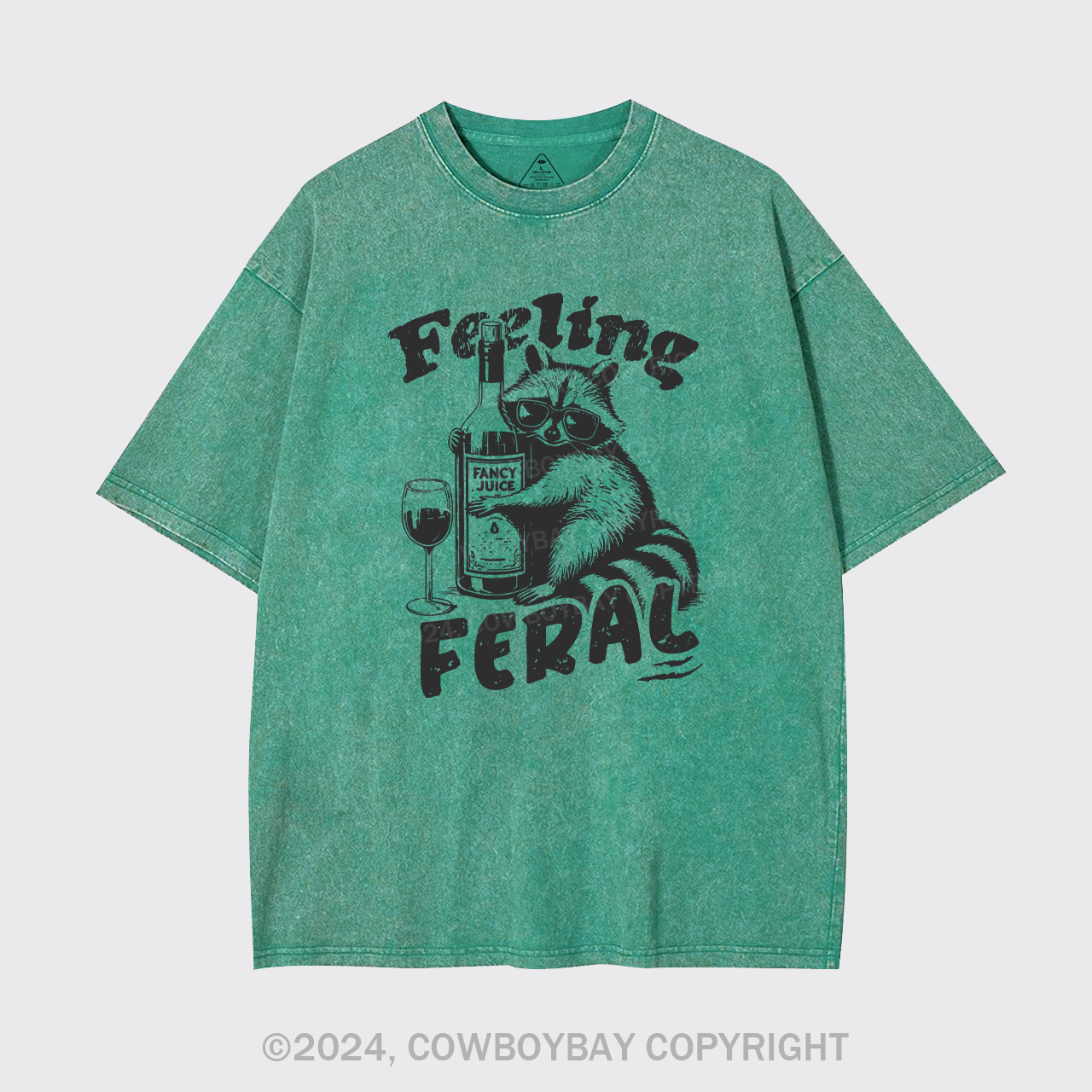 Feeling Feral Of Raccoon Garment-dye Tees