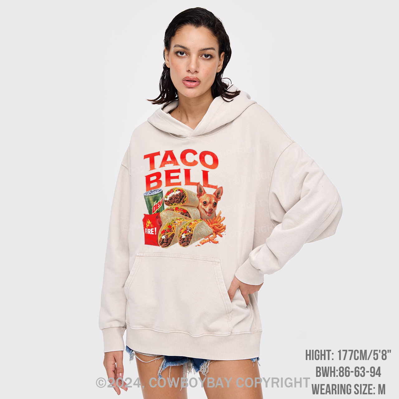 Taco Bell 90's Garment-Dye Hoodies