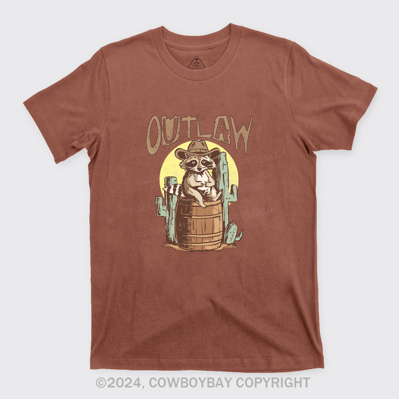 Retro Outlaw Raccoon Cowboy T-Shirts