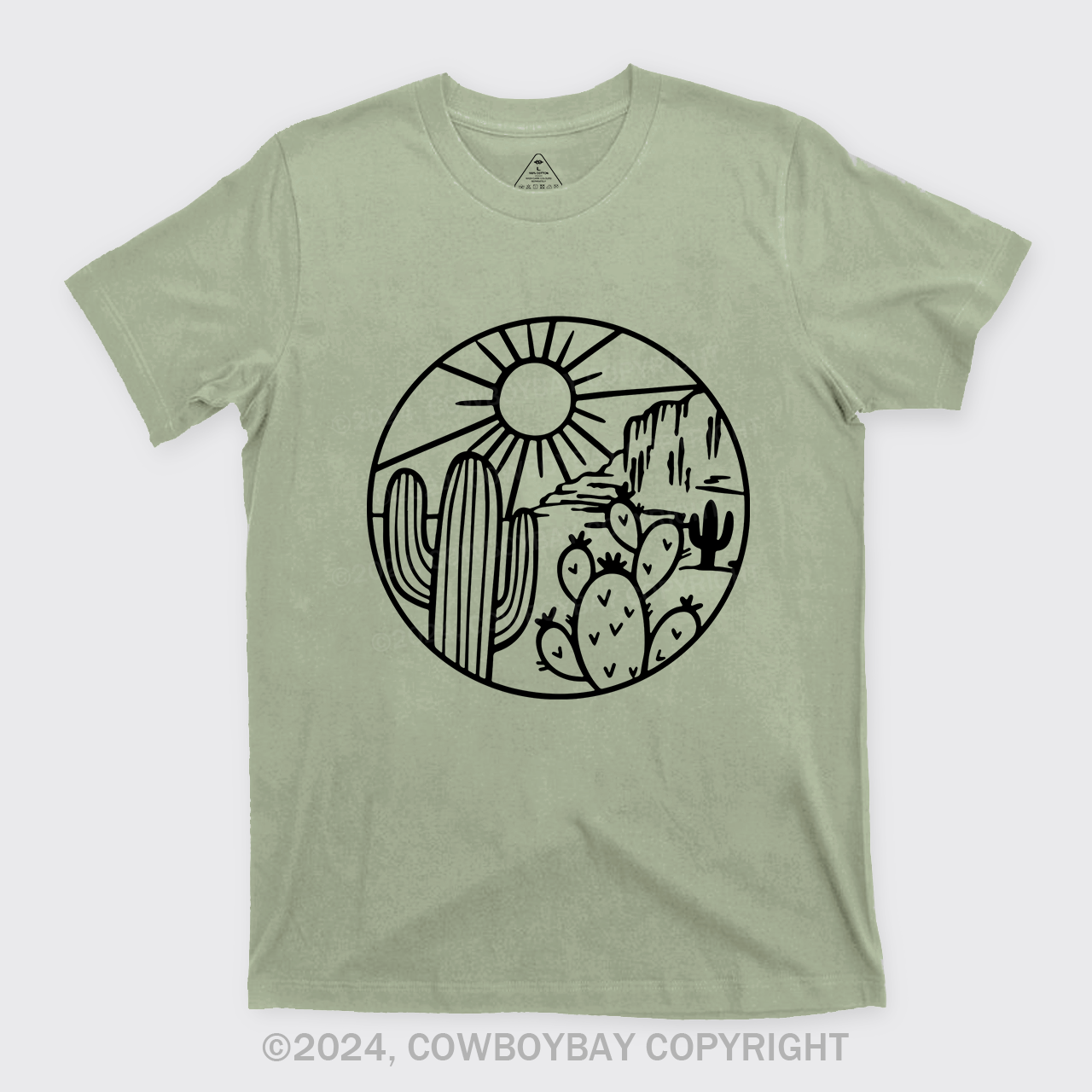 Desert Cactus Adventure Cowboy T-Shirt