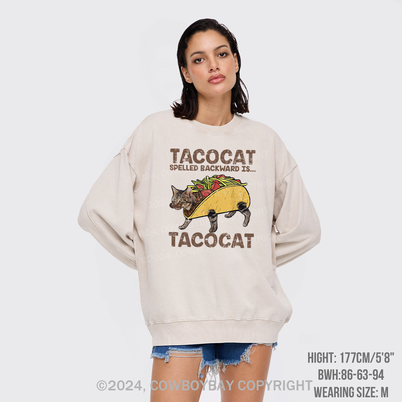 Vintage Taco & Cat Washed Sweatshirts