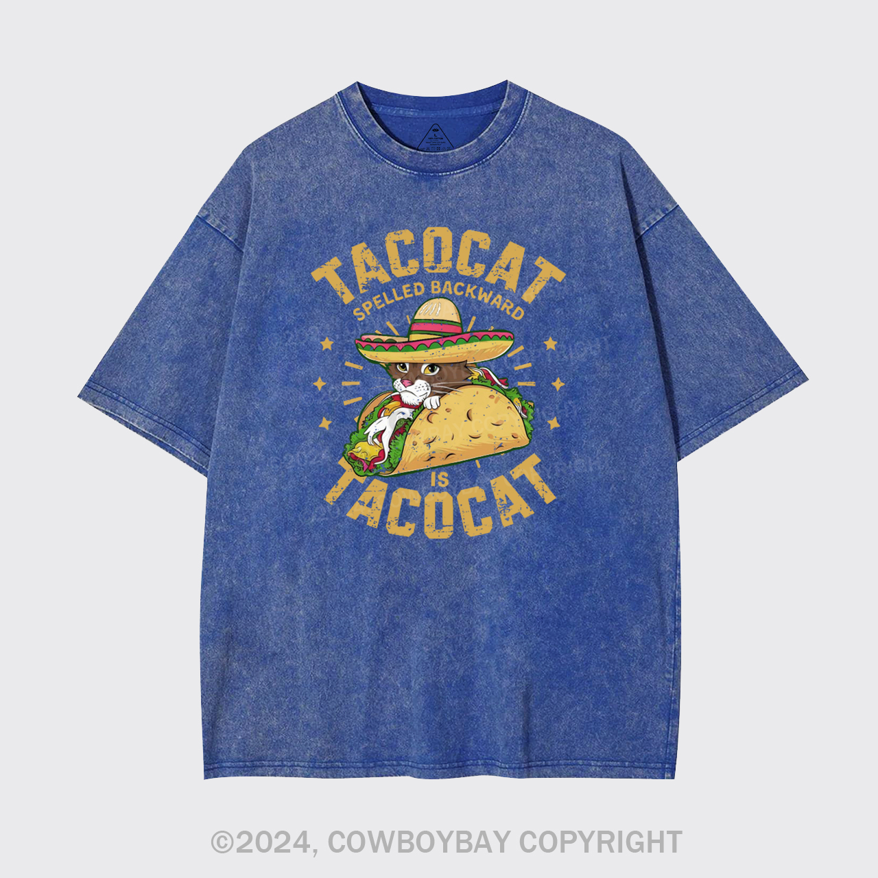 Tacocat Spelled Backward Is Tacocat Garment-dye Tees