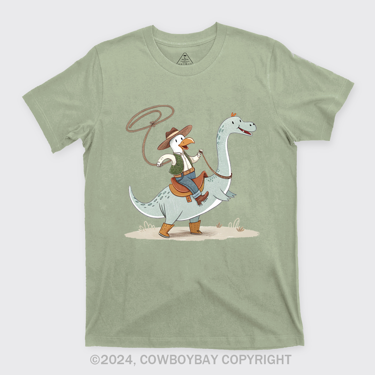 The Dinosaur Wanted To Be A Cowboy T-Shirts