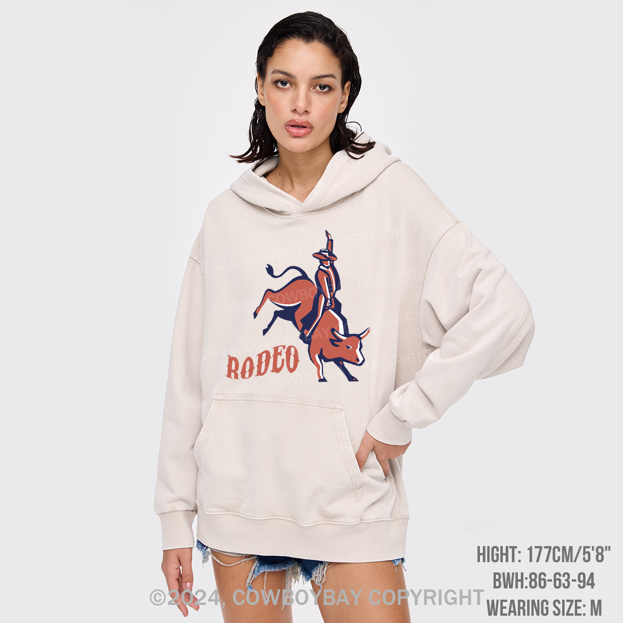 Bull Rider Garment-Dye Hoodies