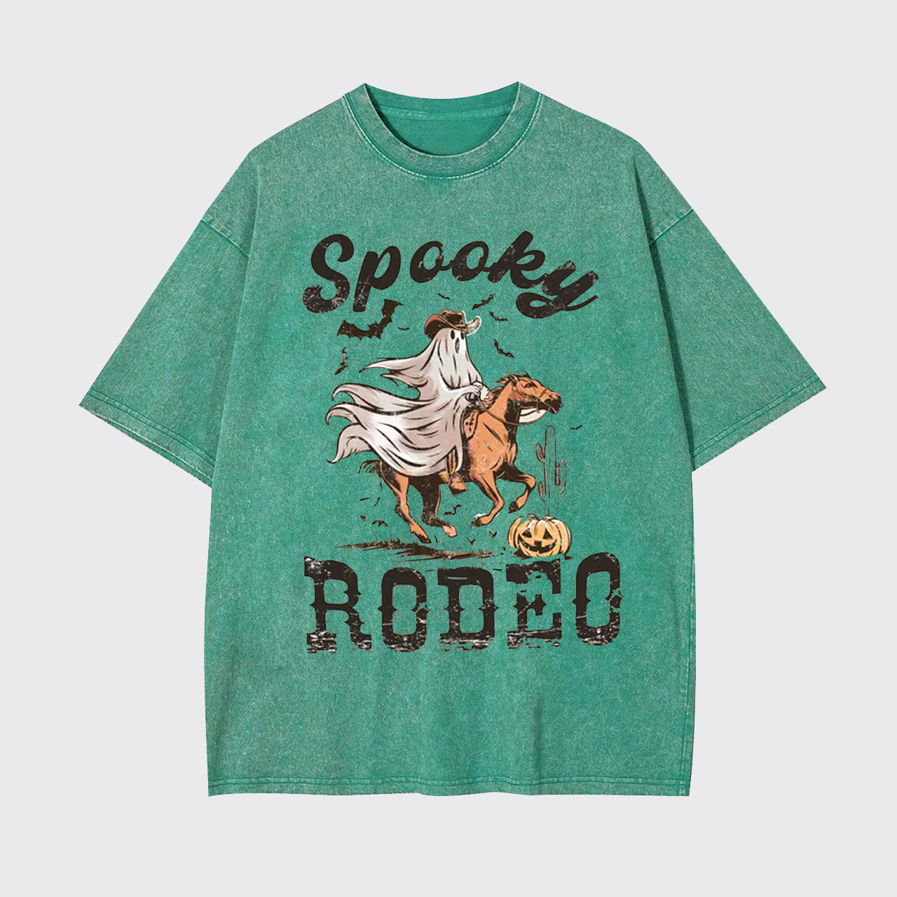 Western Halloween Spooky Rodeo Garment-dye Tees