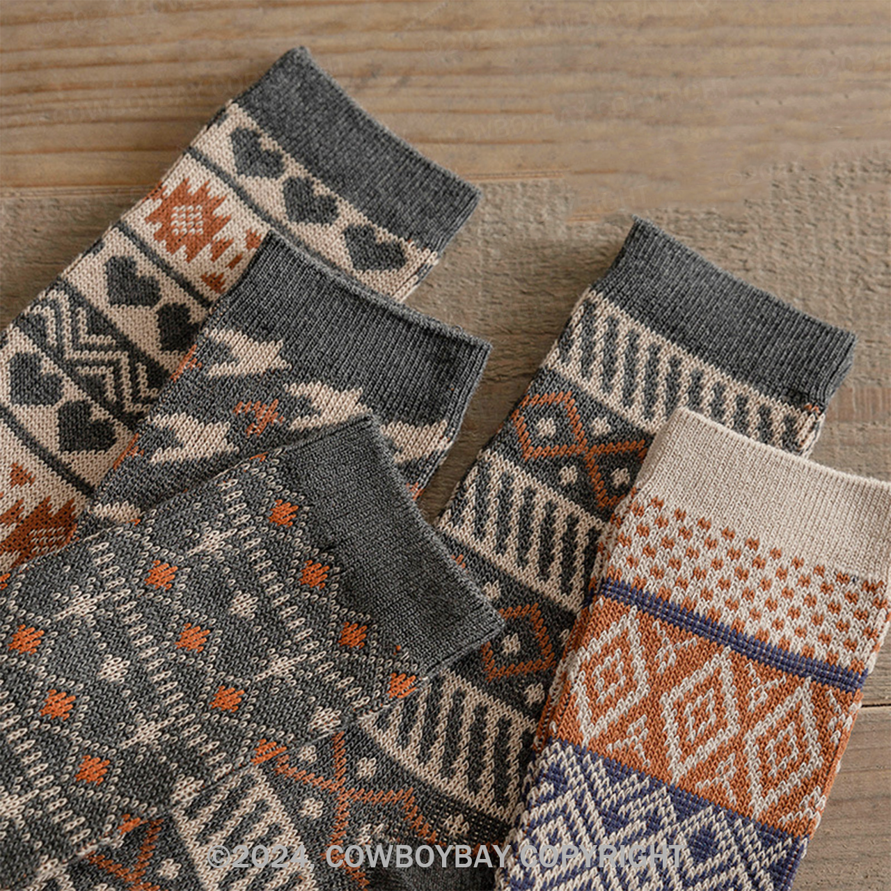 Vintage Two-Needle Socks