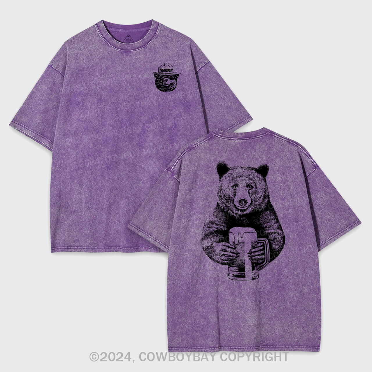 Smokey The Bear Garment-dye Tees