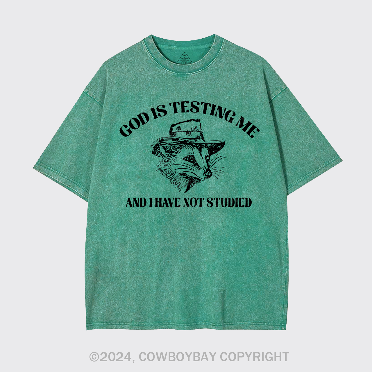 God Is Testing Me Funny Garment-dye Tees