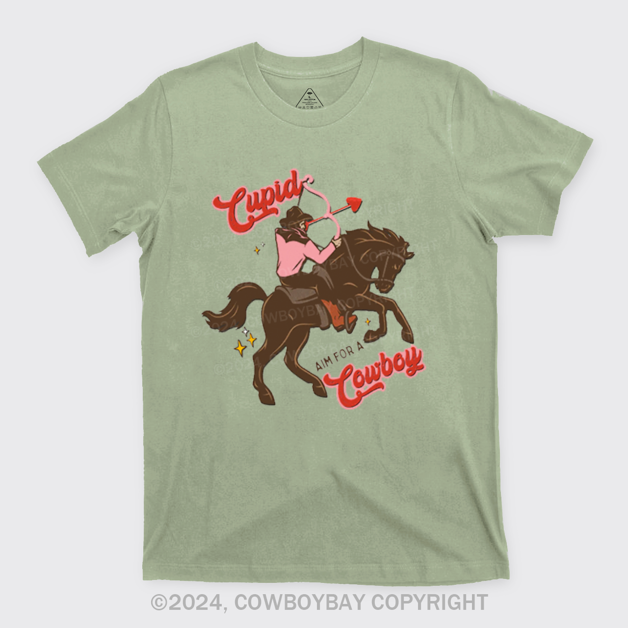 Valentine Cupid Aim For A Cowboy T-Shirts