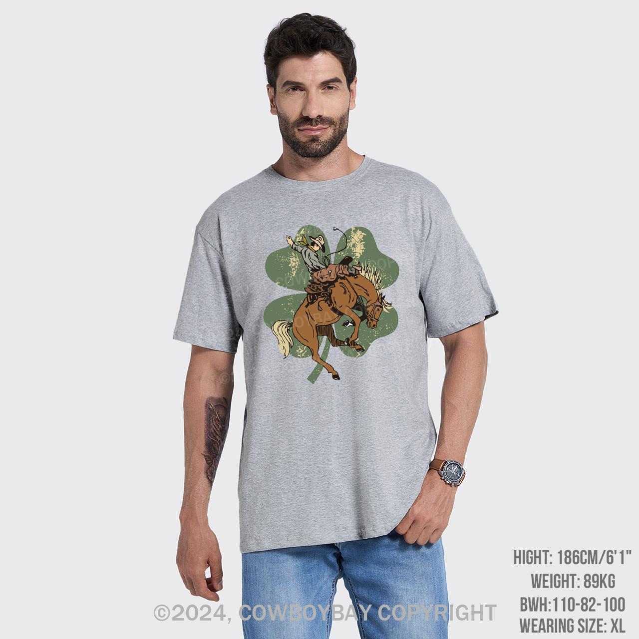 Lucky Bronc Horse T-Shirts