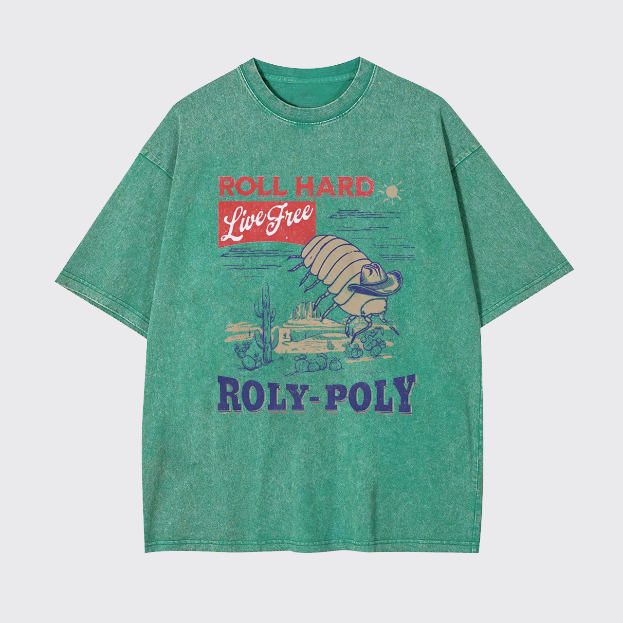 Roly Hard Live Free Garment-dye Tees