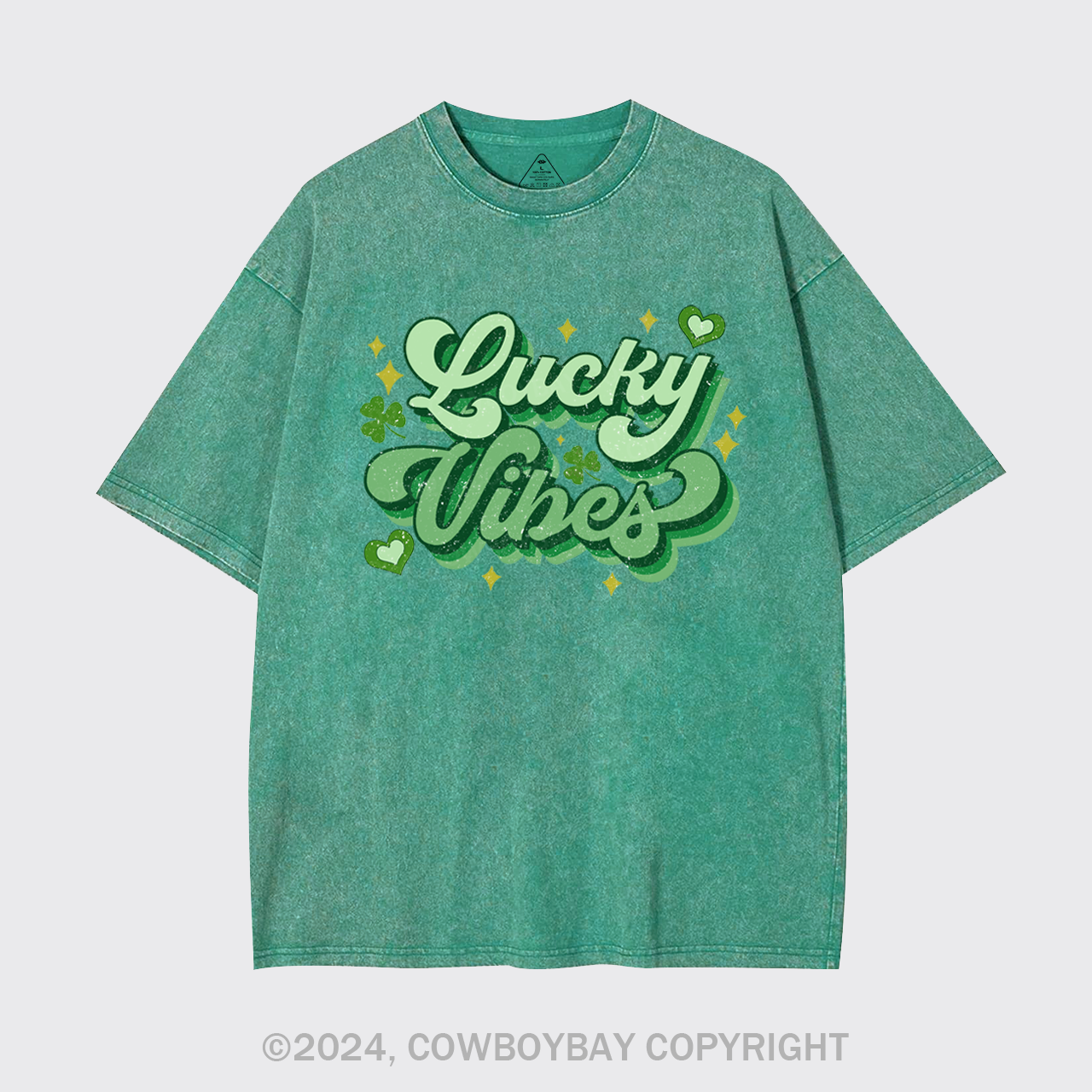 Retro St Patricks Day Garment-dye Tees