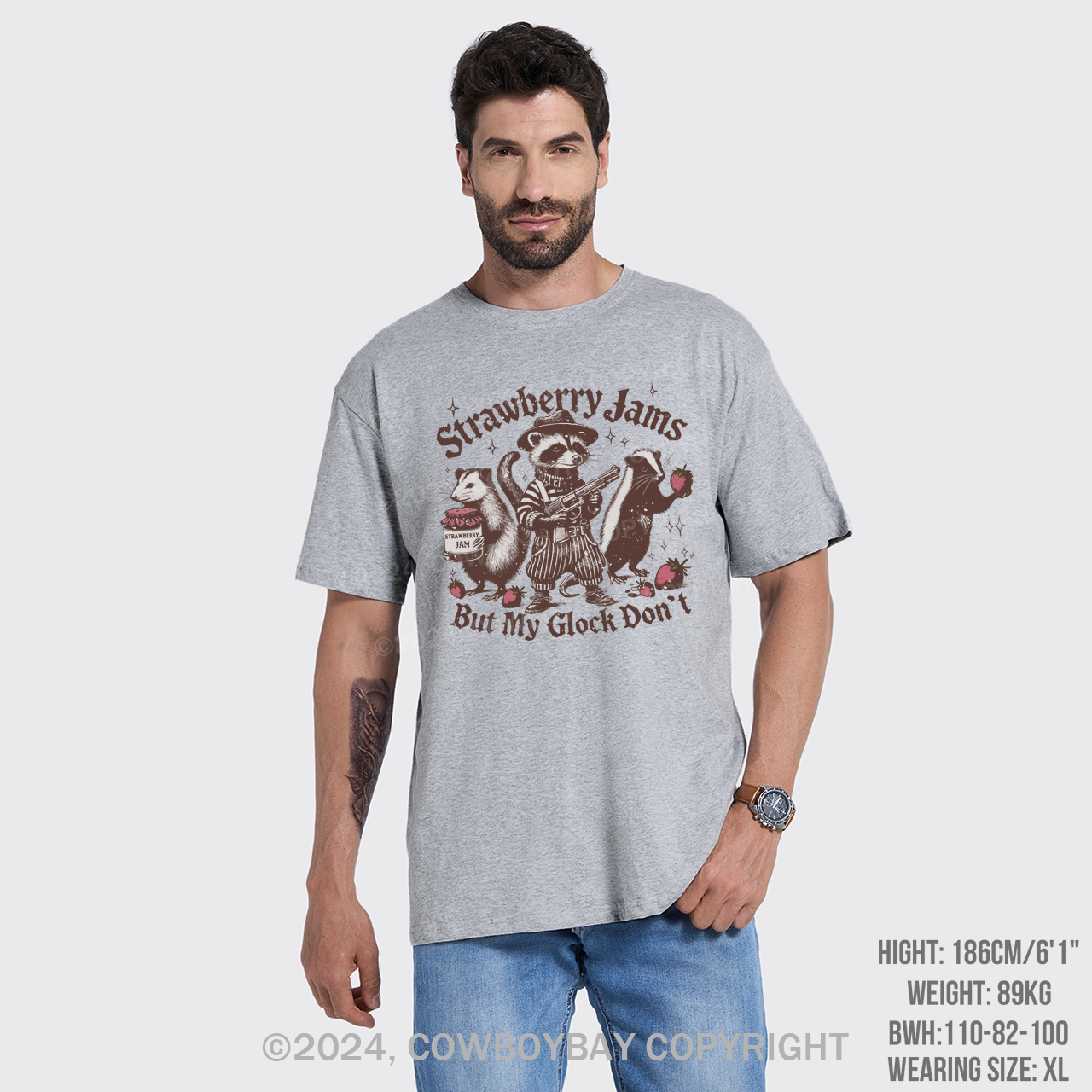 Strawberry Jams But My Glock Don't T-Shirts