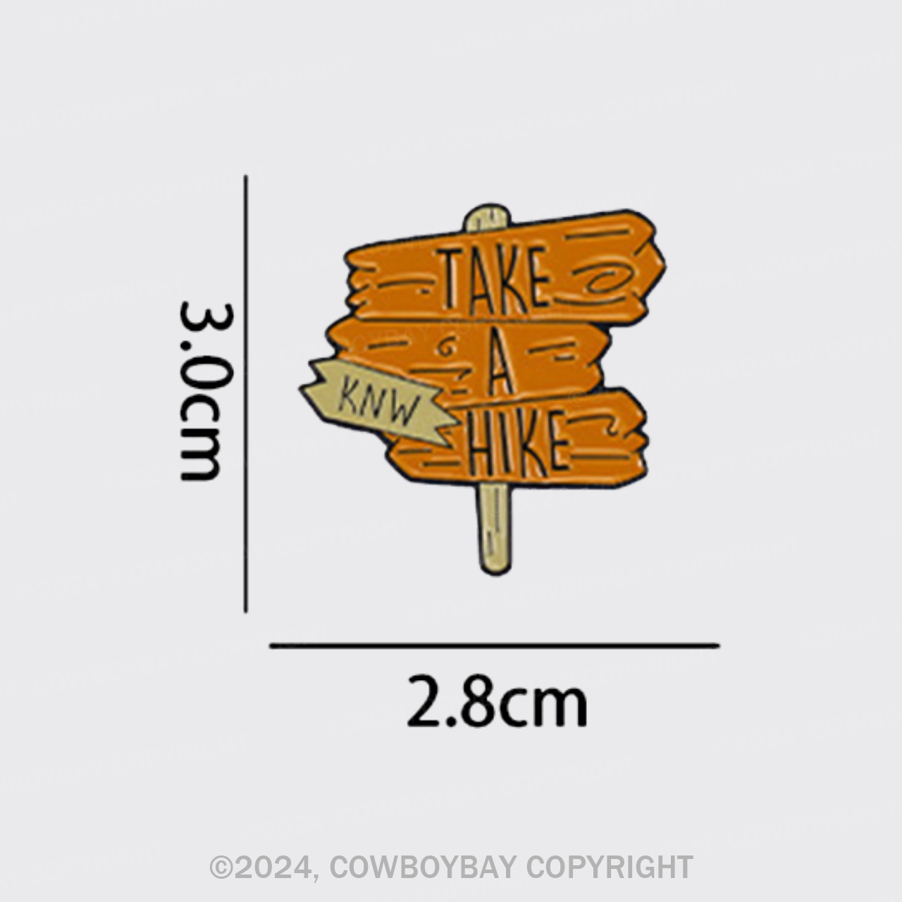 Take A Hike_Cowboybay Pin